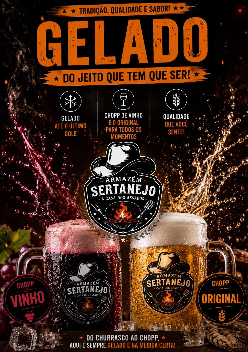 Chopp Gelado — sua melhor companhia para os melhores assados