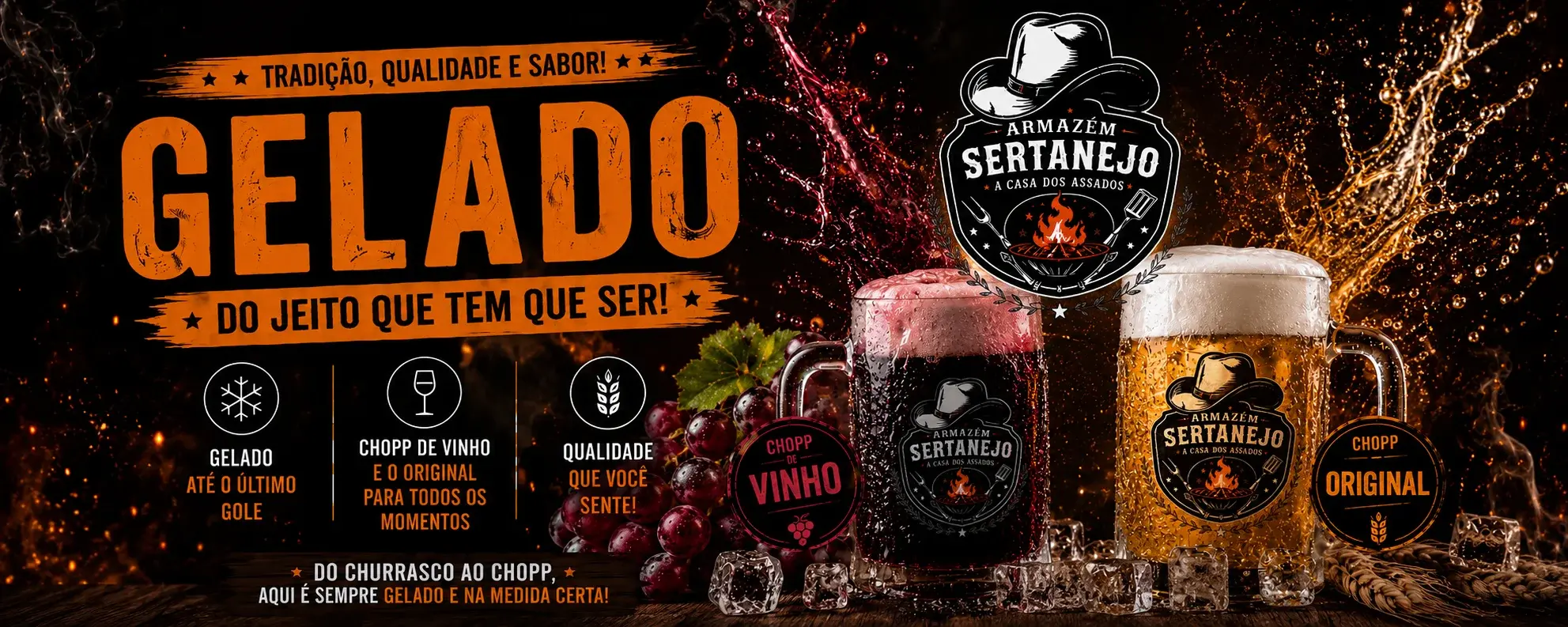Chopp Gelado — sua melhor companhia para os melhores assados
